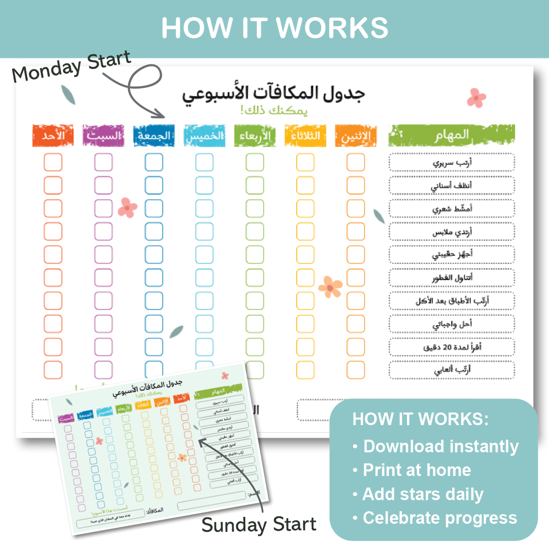 english reward chart printable for kids weekly behavior chart classroom homeschool tool
