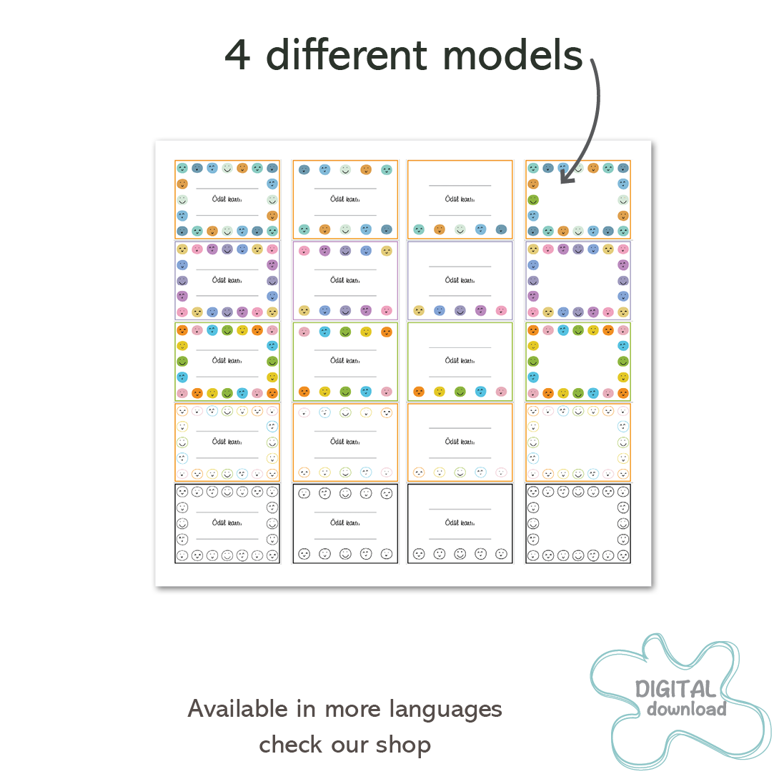 Turkish punch cards in black and white, blue, pink, and multicolor designs