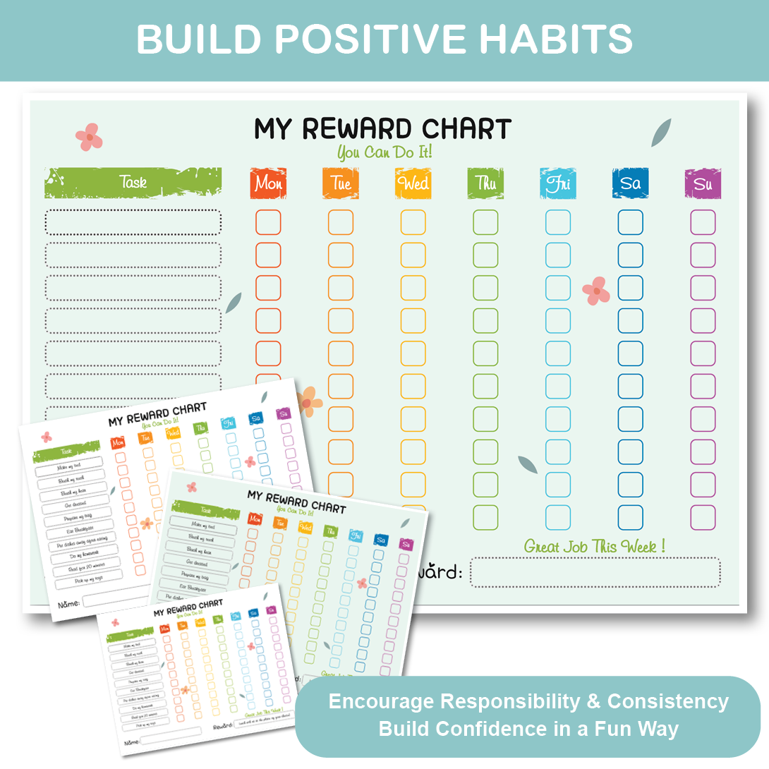 editable reward chart for kids printable pdf behavior chart easy to customize and print