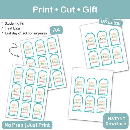 You Are One Smart Cookie Gift Tag Printable | Editable Teacher Name