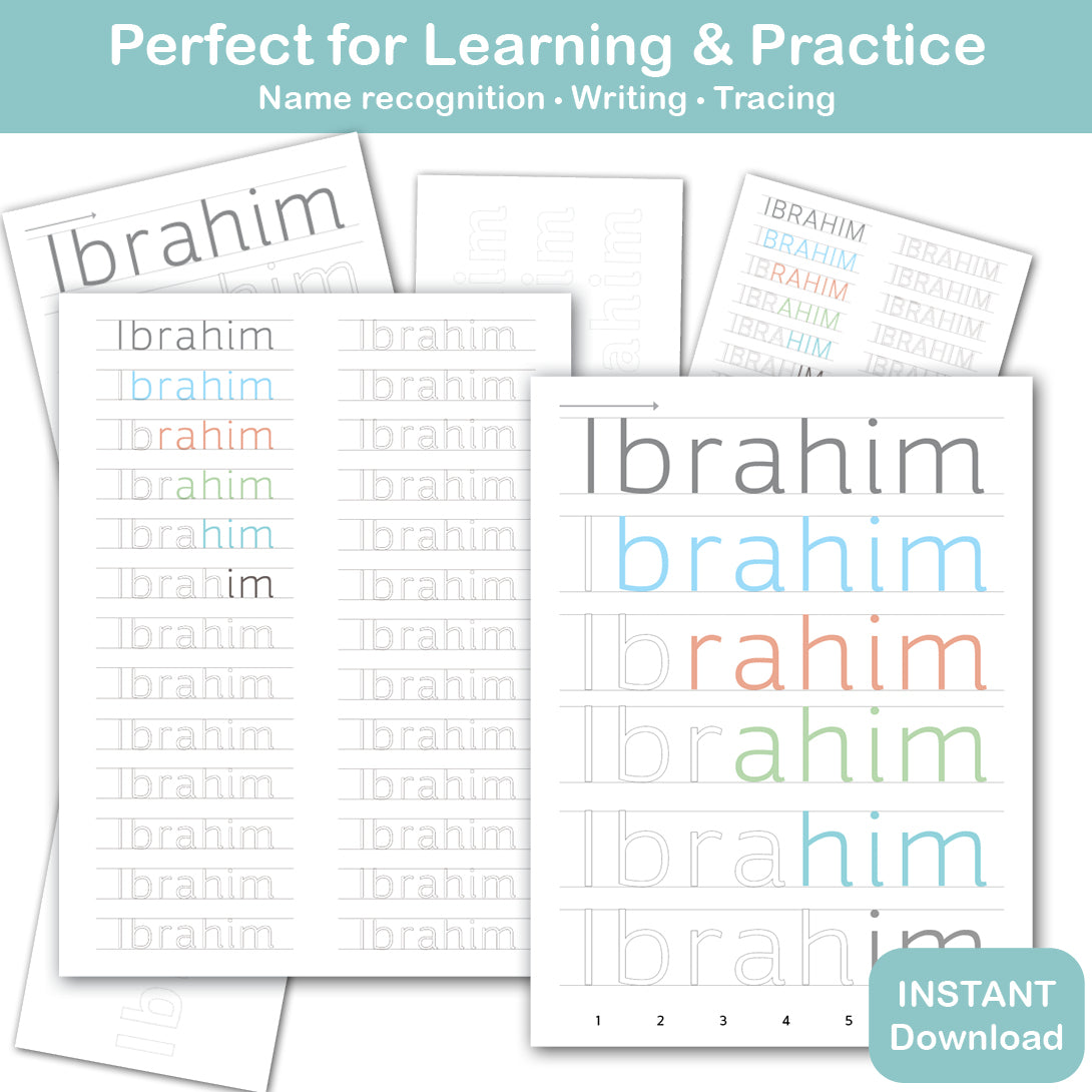 name printable worksheet a4 and us letter sizes ready to print kids learning sheet