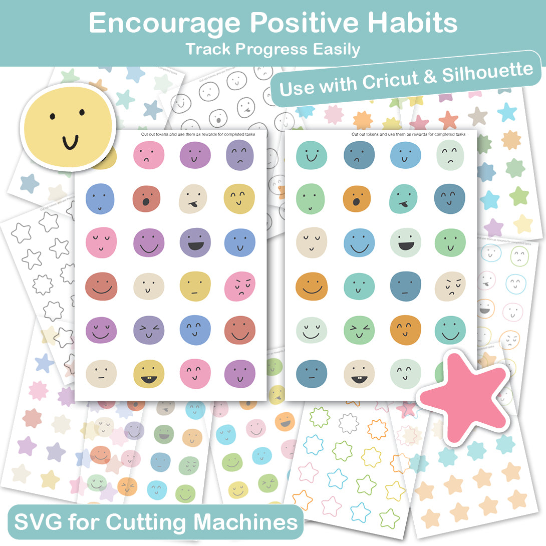 cricut reward tokens svg printable