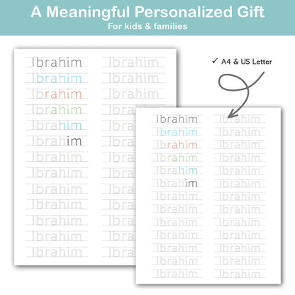 learn to write your name printable for kids handwriting practice preschool activity