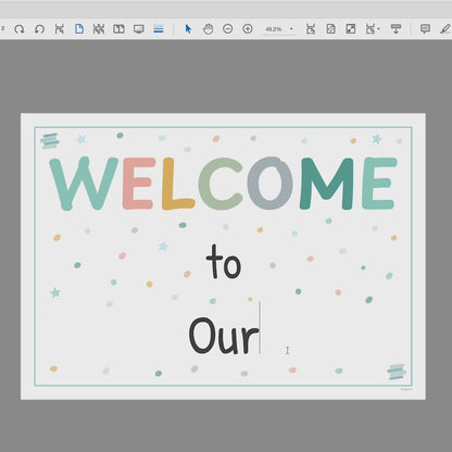 editable teacher classroom sign for bulletin board and wall decor
