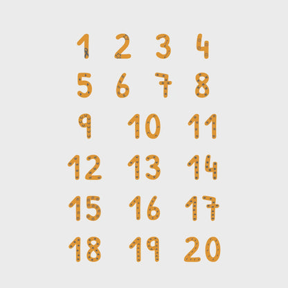 Numbers 1–20 Wall Art Printable (Kids Room Decor)